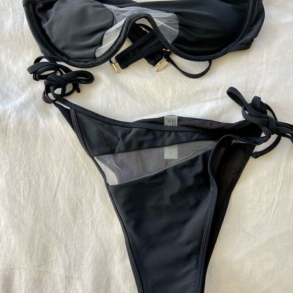 Sexy bikini with mesh inserts , New - Picture 2 of 2
